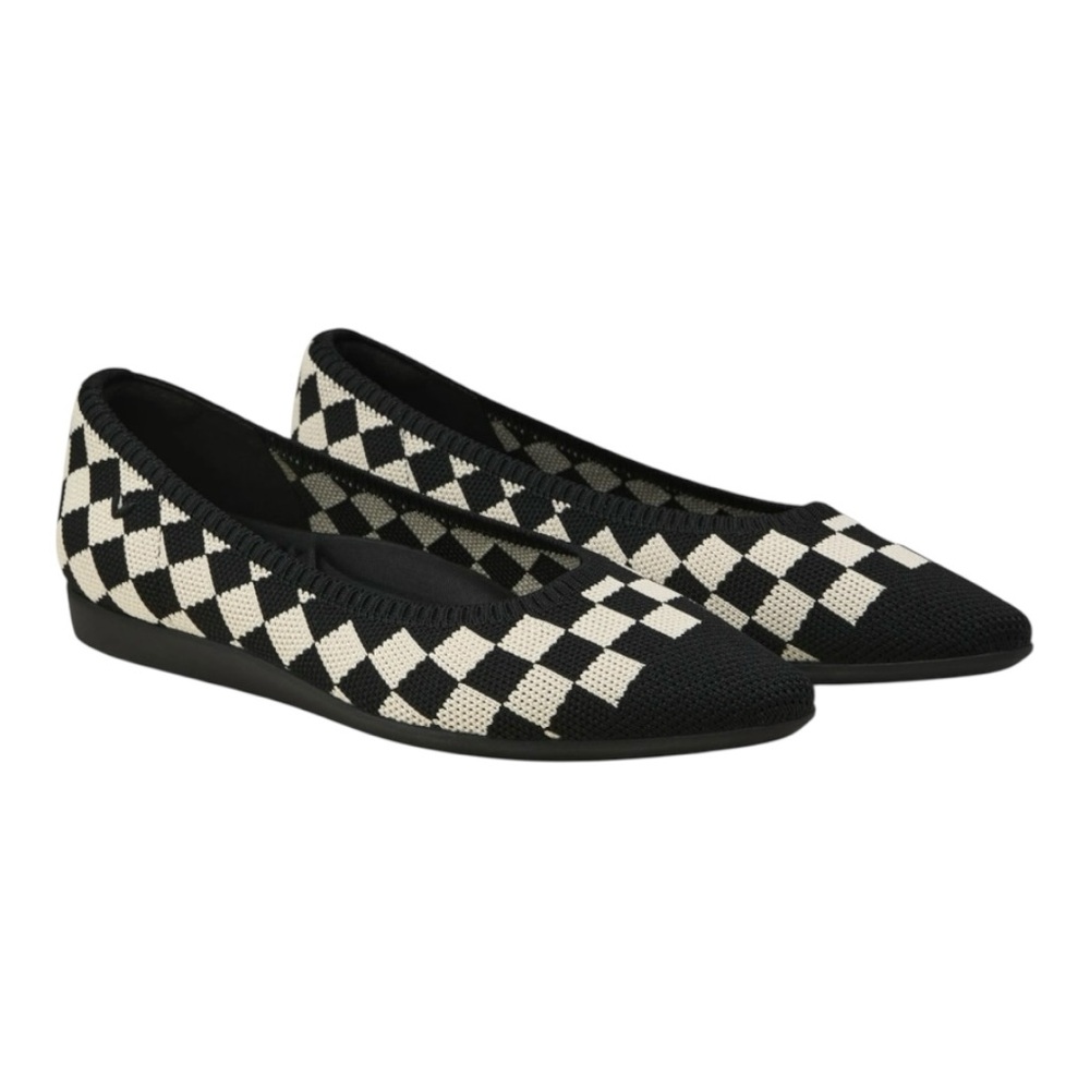 Vivaia Aria Walker Checker Point Toe Comfort Slip On Loafer Flats Women’s 37 - Picture 2 of 16